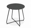 Bar Exterieur Resine Unique Table D Appoint Cecilia Diam¨tre45cm En Acier thermolaqué In