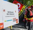 Bricodepot Paris Beau Demonstration Against the social Plan at Castorama "when