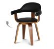 Chaise Bistrot Rotin Pas Cher Frais Chaise Suédoise Pivotante Simili Cuir Noir Et Bois