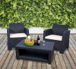 Chaise Bistrot Rotin Pas Cher Génial Trueshopping Set De Fauteuils De Jardin Marbella 2 Places