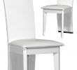 Chaise De Table A Manger Beau Lot De 2 Chaises Salle   Manger Design Blanc En 2019