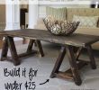 Chaise En Palette Plan Luxe Sawhorse Coffee Table