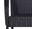 Chaise En Resine Luxe Vidaxl Vidaxl Chaises Empilables D Extérieur 2 Pcs Résine Tressée Noir