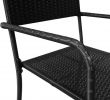 Chaise Resine Tressee Best Of Vidaxl Vidaxl Chaises De Salle   Manger D Extérieur 2 Pcs Résine Tressée Noir