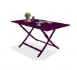 Ensemble Repas Jardin Élégant Table De Jardin De Repas Marius Rectangulaire Aubergine 4 6