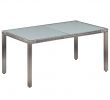 Ensemble Table Et Chaise De Jardin Aluminium Inspirant Mobilier   D Ner De Jardin 7pcs Et Coussins Résine Tressée