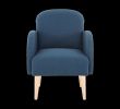 Fauteil Salon Nouveau Fauteuil Bleu Scandinave Luxe Chaise Vintage Tissu Fauteuil