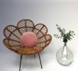 Fauteuil En Osier Pas Cher Nouveau Vintage Wicker Rattan Flower Petal Chair Fauteuil En Rotin