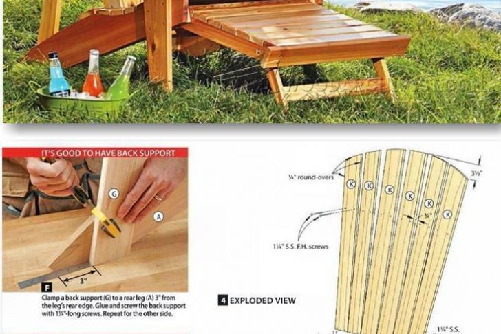 Fauteuil En Palette Plan Nouveau Adirondack Chair Plans Outdoor Furniture Plans &amp; Projects