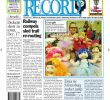 Leclerc Menu Noel Nouveau the Chesterville Record November 26 2014 by Robin Morris