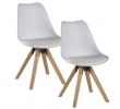 Maison De La Chaise Nouveau Chaise Scandinave Blanche tony Lot De 2