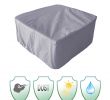 Meuble De Jardin Pas Cher Élégant Neufu Housse B¢che Pluie Protection Couverture Extérieur Jardin Meuble 120x120x74cm Gris