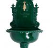 Salon De Jardin Coffre Beau Fontaine Murale De Jardin Avec Vasque Style Ancien Aluminium Vert