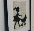 Salon De Jardin Empilable Génial Silhouette De Reproduction D’art Art De Silhouette De Jeune Fille Petite Fille Silhouette Art Fille Poussant Bébé Poupée Poussette Art Décor