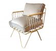 Salon De Jardin Rotin Naturel Frais Velvet Matte Gold Croisette Armchair Product