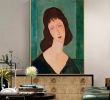 Salon Jardin soldes Luxe Acheter Modigliani Accrocher Une Image  La Figure De Décoration Rétro nordique Peindre Le Salon Murale Peinture Murale Porche Lumi¨re Décoration De