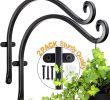 Table De Jardin Aluminium Extensible Inspirant Hanging Plant Bracket for Hand forged Outdoor 2 Pieces 12 Inches More Stable and Sturdy Black Plant Hooks