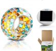 Table De Jardin Mosaique Luxe Cadeau D Ambiance Grde Mosaic Globe Lampe solaire Décoration Veilleuse Lanterne Pour Fªte soiree Jardin Ami Stylo Porte