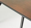 Table Et Chaise Cuisine Luxe Koda Table 180 Cm Porcelain Iron Corten Black Legs