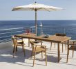 Table Exterieur Teck Inspirant Chaises Longues En Teck southampton Et Parasols Florida