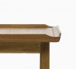 Table Haute Extensible Génial Teak Side Table with Raised Edges at Studio Schalling