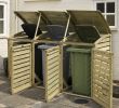 Table Jardin Bois Metal Inspirant Triple Wheelie Bin Storage Google Search