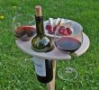 Table Pliante Jardin Élégant Outdoor Wine Table Folding Wine Table Wine Lover Gift