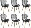 Vidaxl Salon De Jardin Luxe Vidaxl Chaises   D Ner D Extérieur 6 Pcs Rotin 48 X 64 X 85