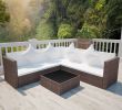 Vidaxl Salon De Jardin Nouveau Vidaxl Outdoor Lounge Set Poly Rattan Wicker Brown sofa