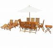 Vidaxl Salon De Jardin Unique Vidaxl Salle   Manger D Extérieur 13 Pcs Bois D Acacia