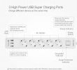 Aménager Un Petit Jardin Beau ãquick Charge 3 0ã Multiprise Electrique Parasurtenseur 3 Ports Usb 5 Prises De Courant Alternatif 1 5 M 4000w 250v Trous De Fixation Blitzwolf