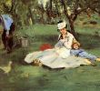 Au Jardin Unique Edouard Manet La Famille Monet Au Jardin 1874 the