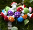 Bricolage Jardin Génial Lot De 100pcs Champignon Miniature En Mousse Décoration Pour