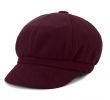 Cap Jardin Inspirant Womens Autumn Wool Peaked Cabbie Driver Baker Cap Gatsby Newsboy Octagonal Beret