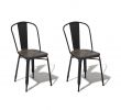 Chaises Gifi Unique Chaise Timothy Noire assise Bois Massif X2