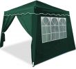 Chapiteau De Jardin Élégant 2x Parois Latérales tonnelle Capri Vert Murs Pour Pavillon 3x3m Jardin Extérieur