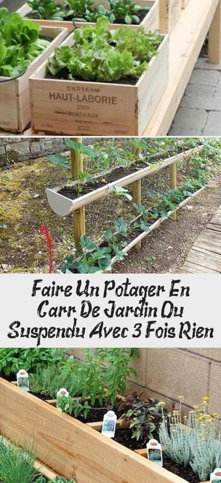 Creer Un Jardin Génial Faire Un Potager En Carré De Jardin Ou Suspendu Avec 3 Fois