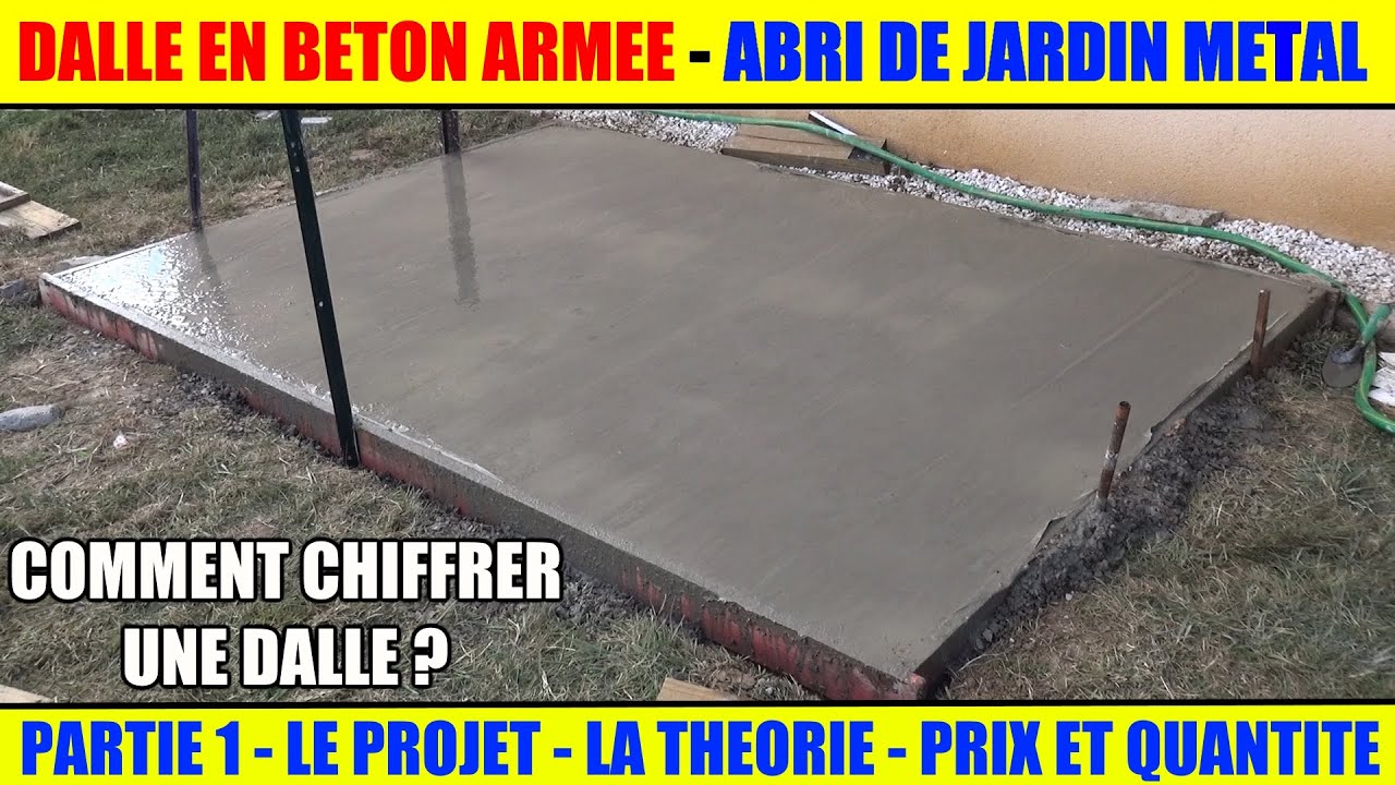 Fixation Abri De Jardin Sur Dalle Beton Frais Réaliser Une Dalle Béton Armée Pour Abri De Jardin Métal Arrow