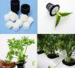 Fleurs Du Jardin Nouveau Usine Aéroponique Hydroponique Noire De Pot De Maille En Plastique él¨vent Le Clone De Fleur De Jardin De Filet