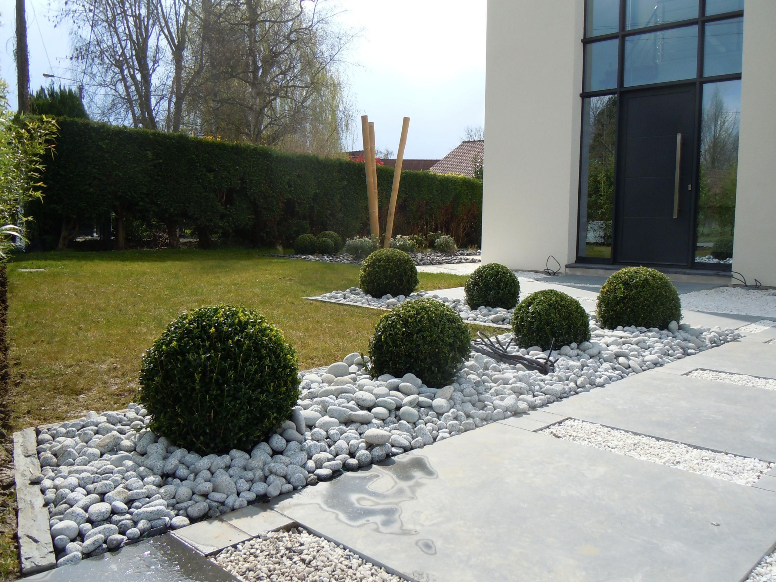 Idee Amenagement Jardin Devant Maison Frais Contemporain 22 Jardin