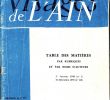 Jardin Arcadie Best Of Visages De L Ain Table Des Mati¨res N°1   112 De 1948   1970