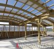 Jardin Val De Saone Unique Covered Exposition Halls From Laminated Wood for Ck Espaces