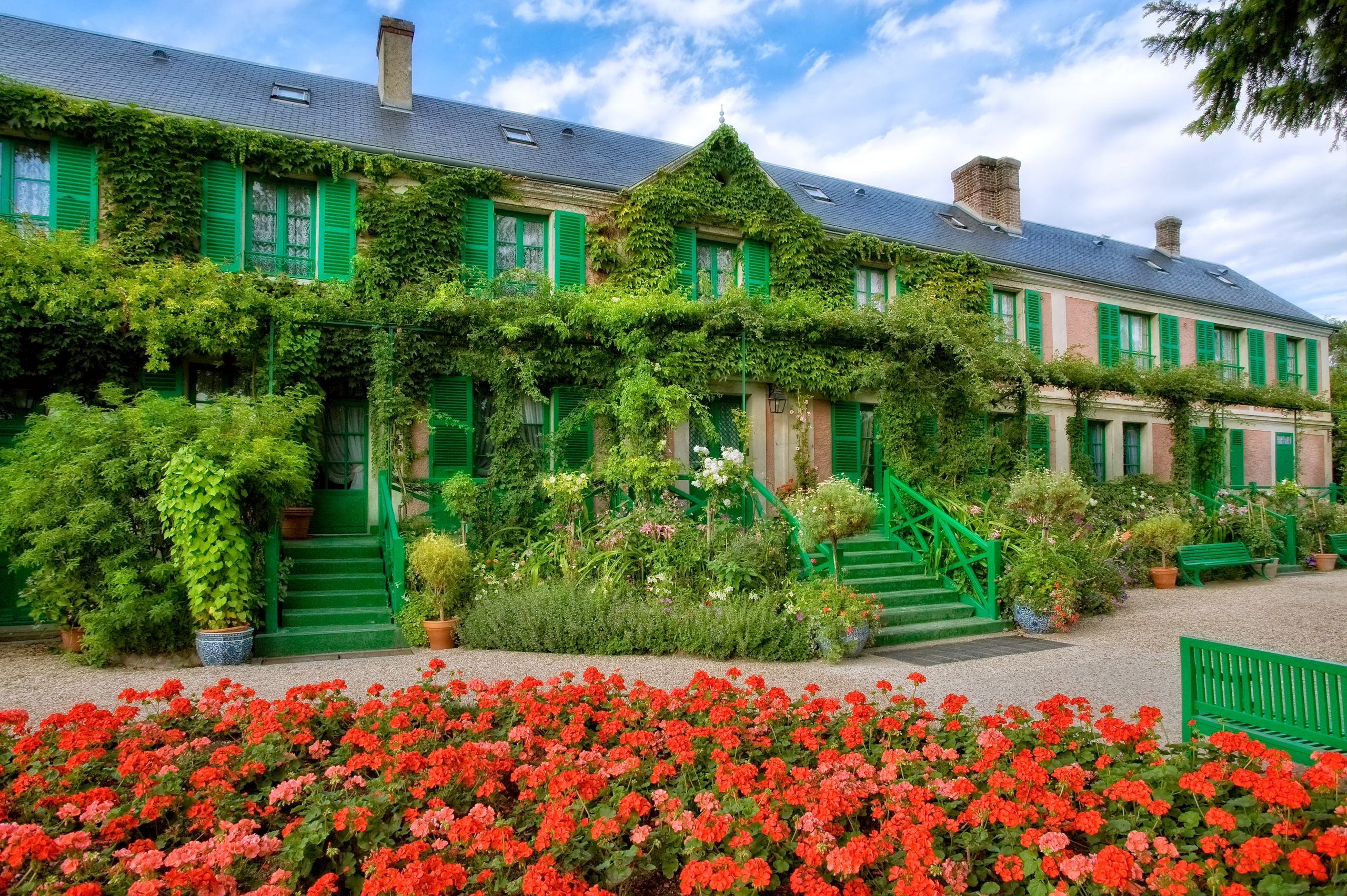 La Maison vue du Clos Normand