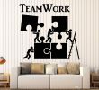 Modele De Jardin Unique Acheter Vinyle Decal Sticker Teamwork Motivation Décor Pour Employé De Bureau Puzzle Stickers Muraux Moderne Intérieur Art Décoration Murale Chaude De