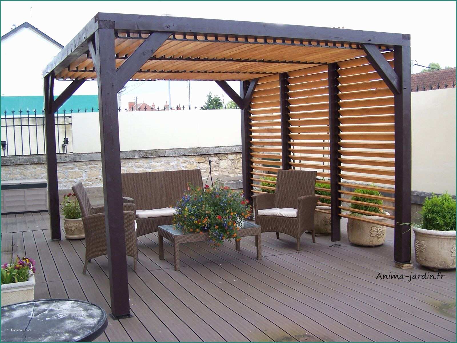 gazebo leroy merlin e pergola ombra avec lames orientables cte et toit en bois di gazebo leroy merlin