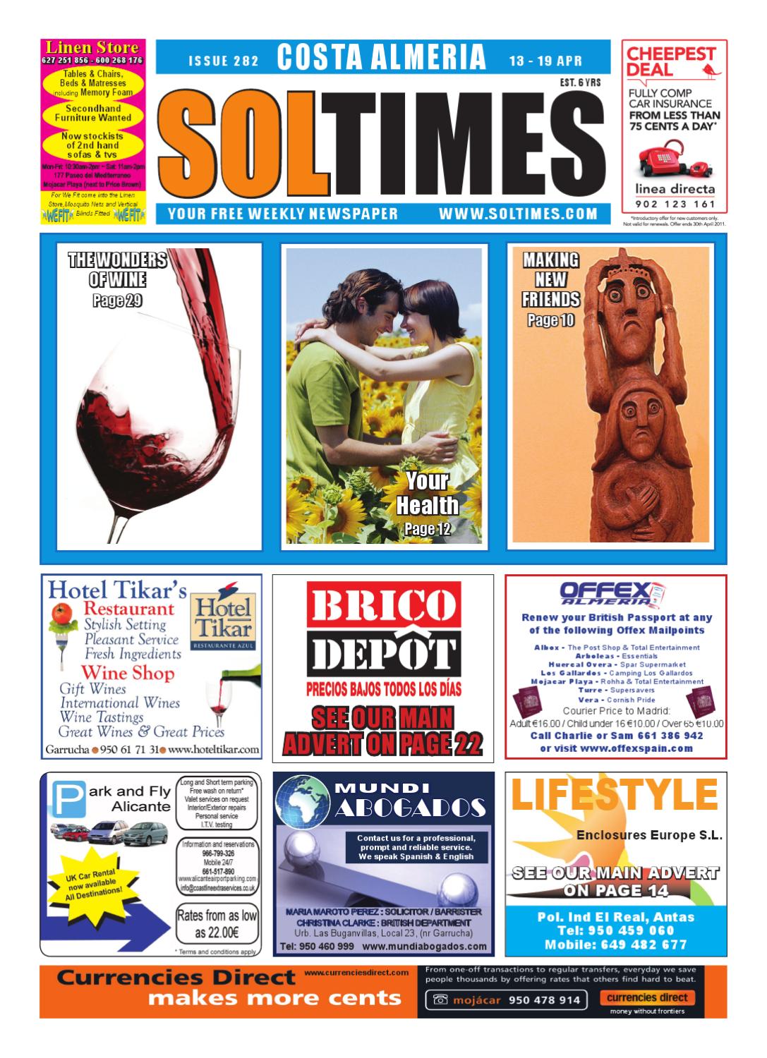 Pergola Brico Depot Charmant sol Times Newspaper issue 282 Costa Almeria Edition by Nigel