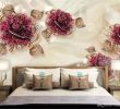 Salon Jardin Luxe Acheter Personnalisé toute Taille 3d Papier Peint 3d De Luxe Européen De Luxe Noble Bijoux Fleurs Home Decor Salon Revªtement Mural De $24 13 Du