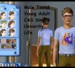 Sims 3 Jardinage Charmant All Male Teen&young Adult Cas Sims 3 University Life