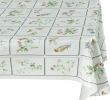 Super U Table De Jardin Élégant Ottomanson Vinyl Tablecloth butterfly Meadow Design Indoor & Outdoor Non Woven Backing Tablecloth 55" X 70" Multicolor