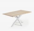 Table Basse Jardin Beau Table Argo 160 Cm Chªne Blanchi Pieds Blanc